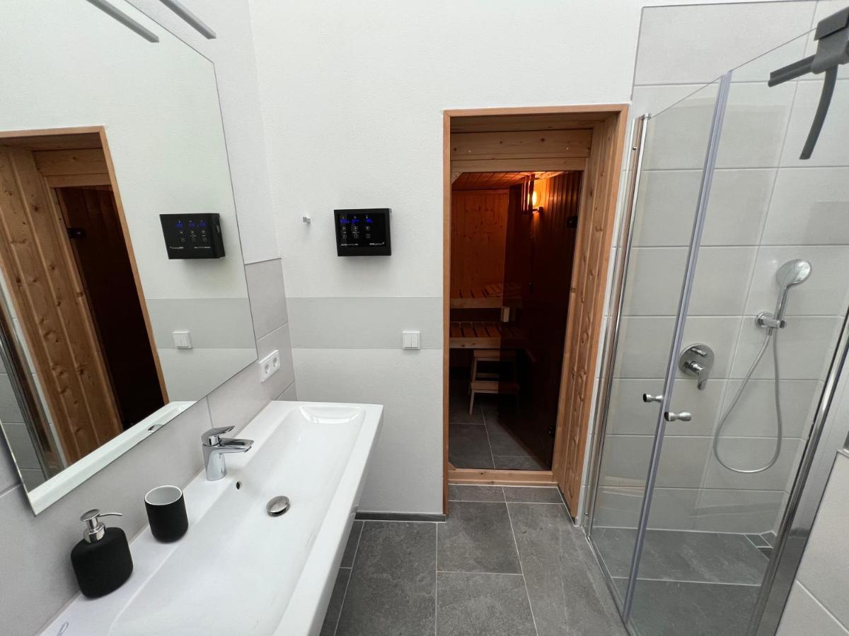 Ferienhaus Auszeit Mit Sauna Schwarz Exteriér fotografie