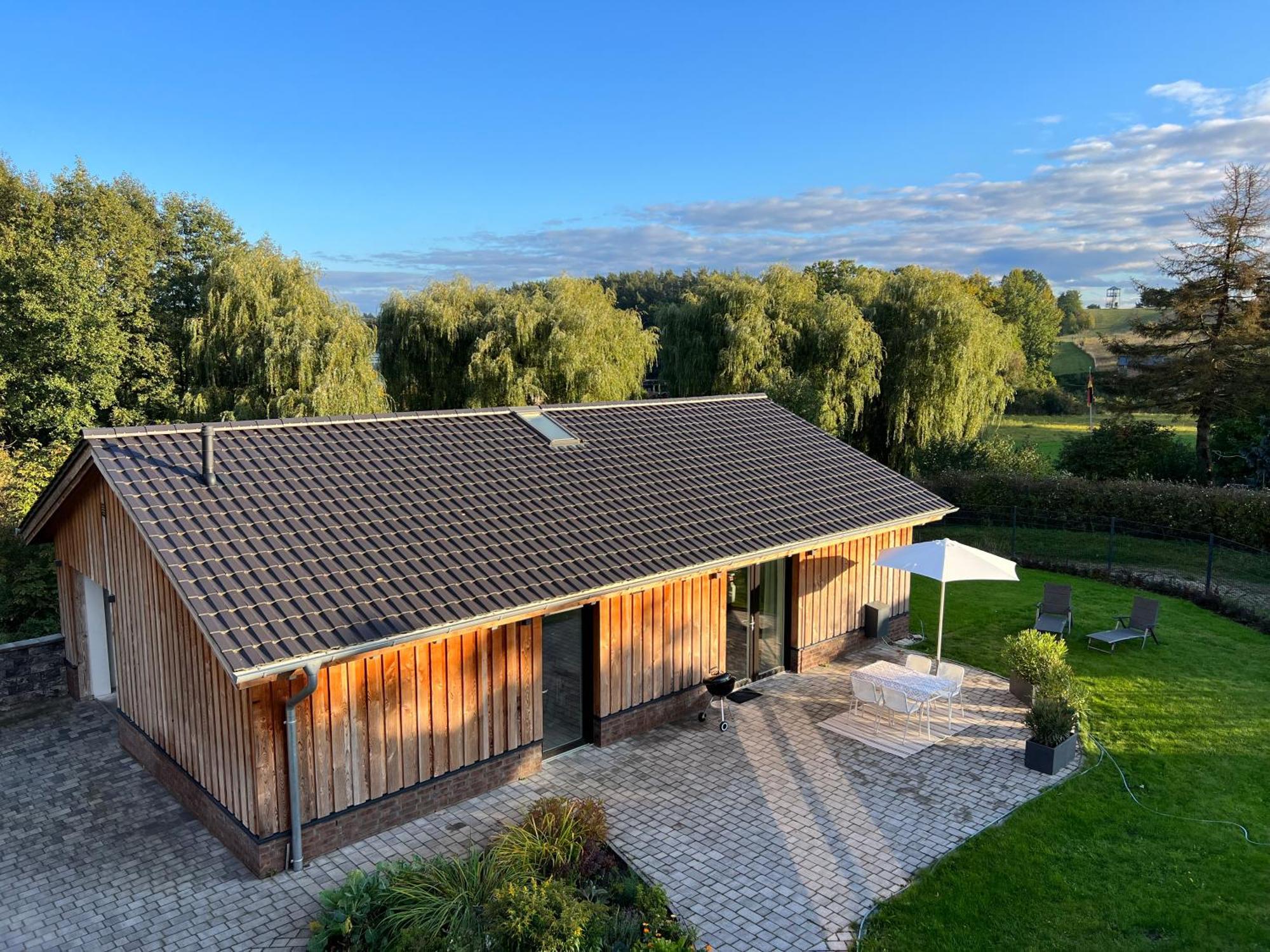 Ferienhaus Auszeit Mit Sauna Schwarz Exteriér fotografie